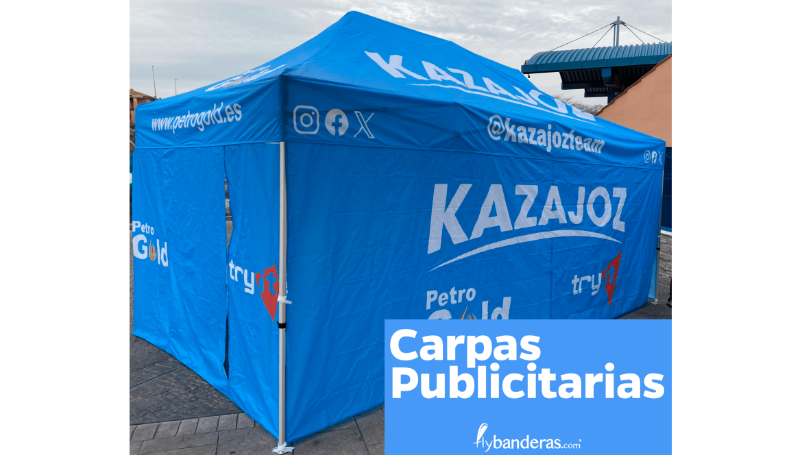 Carpas publicitarias: tamaños más comunes